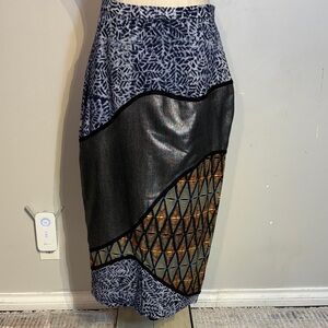 Christie Brown Multicolor Patterned Women's Skirt size XL